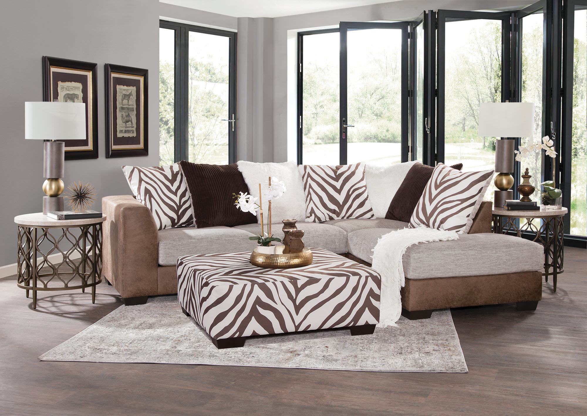 Rent to Own Woodhaven 2-Piece Simba Sectional w/Ottoman at Aaron's